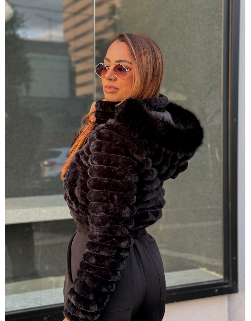 Casaco Dupla Face Dominique Preto