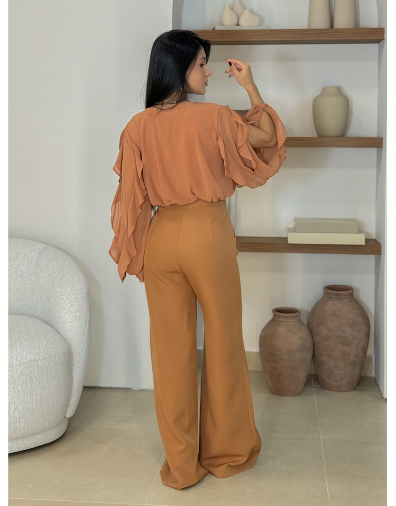 Calça Alfaiataria Maria Mocha Mousse