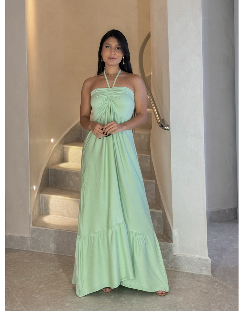 Vestido Midi Amanda Tomara Que Caia Menta 
