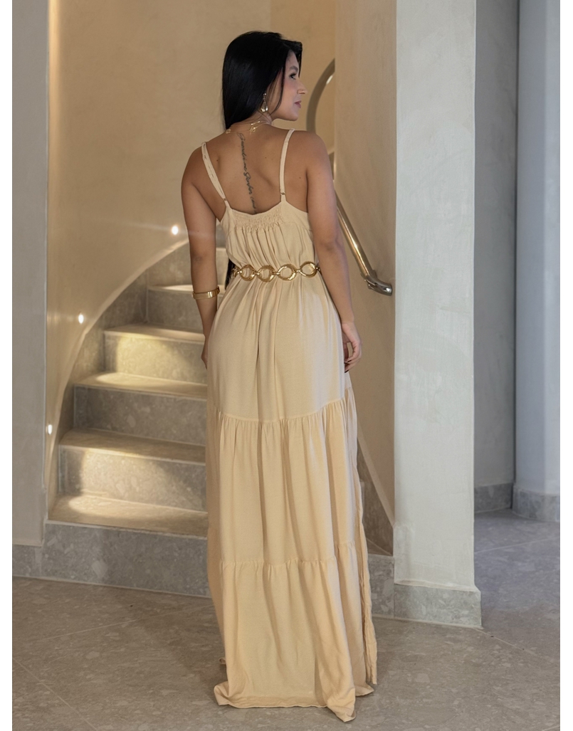 Vestido Longo Bali Areia
