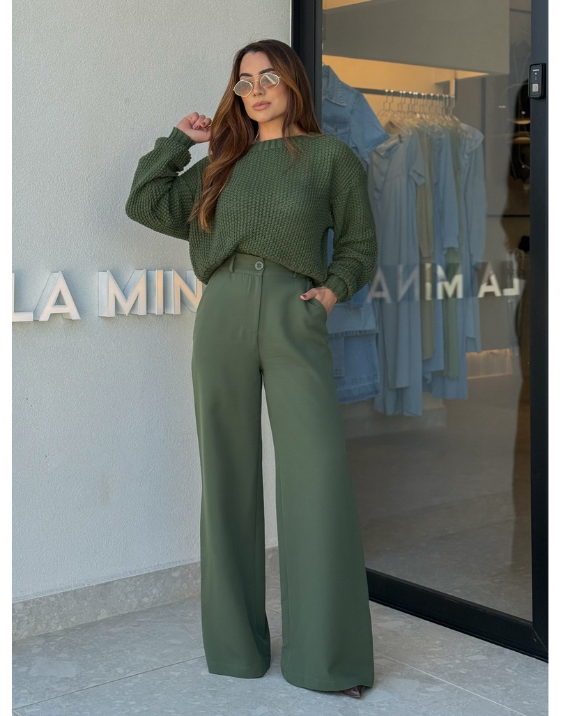 Calça Alfaiataria Maria Militar