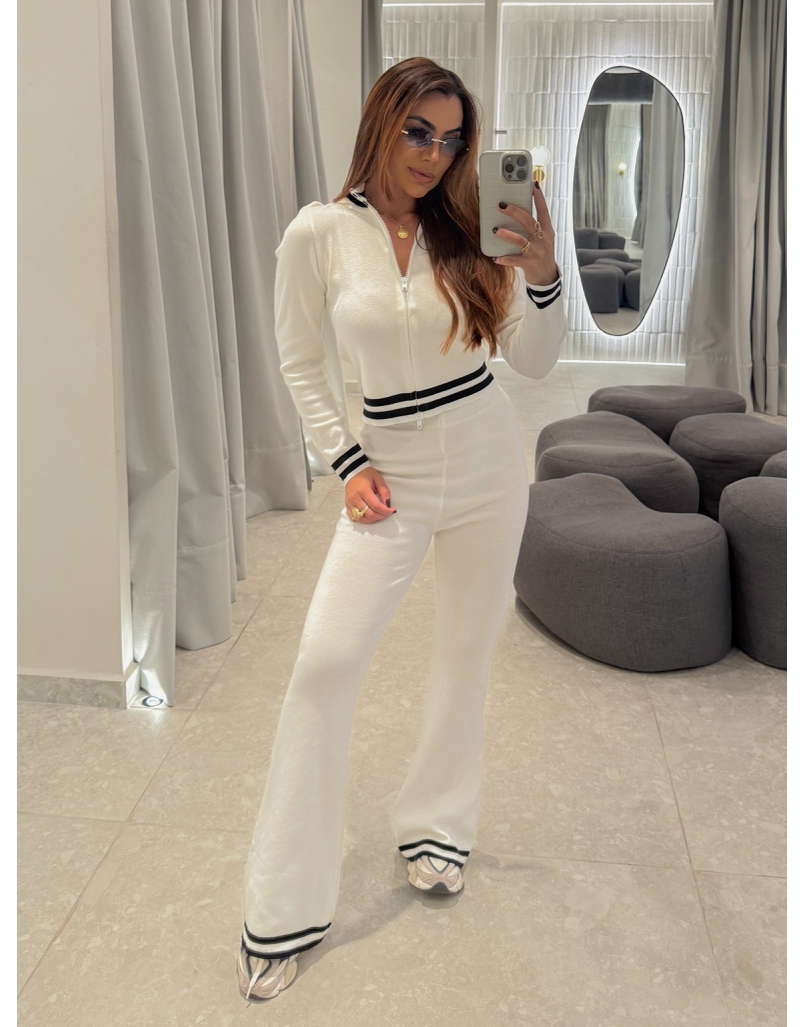 Conjunto Tricot Listra Inês Branco
