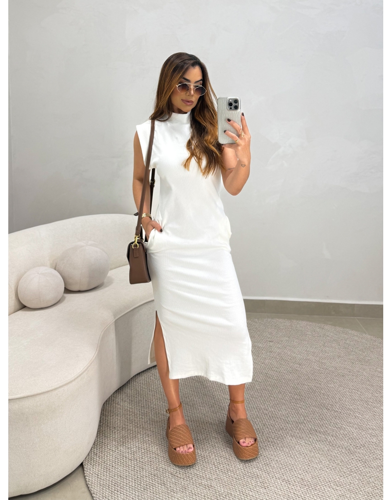 Vestido Canelado Muscle Tee Off