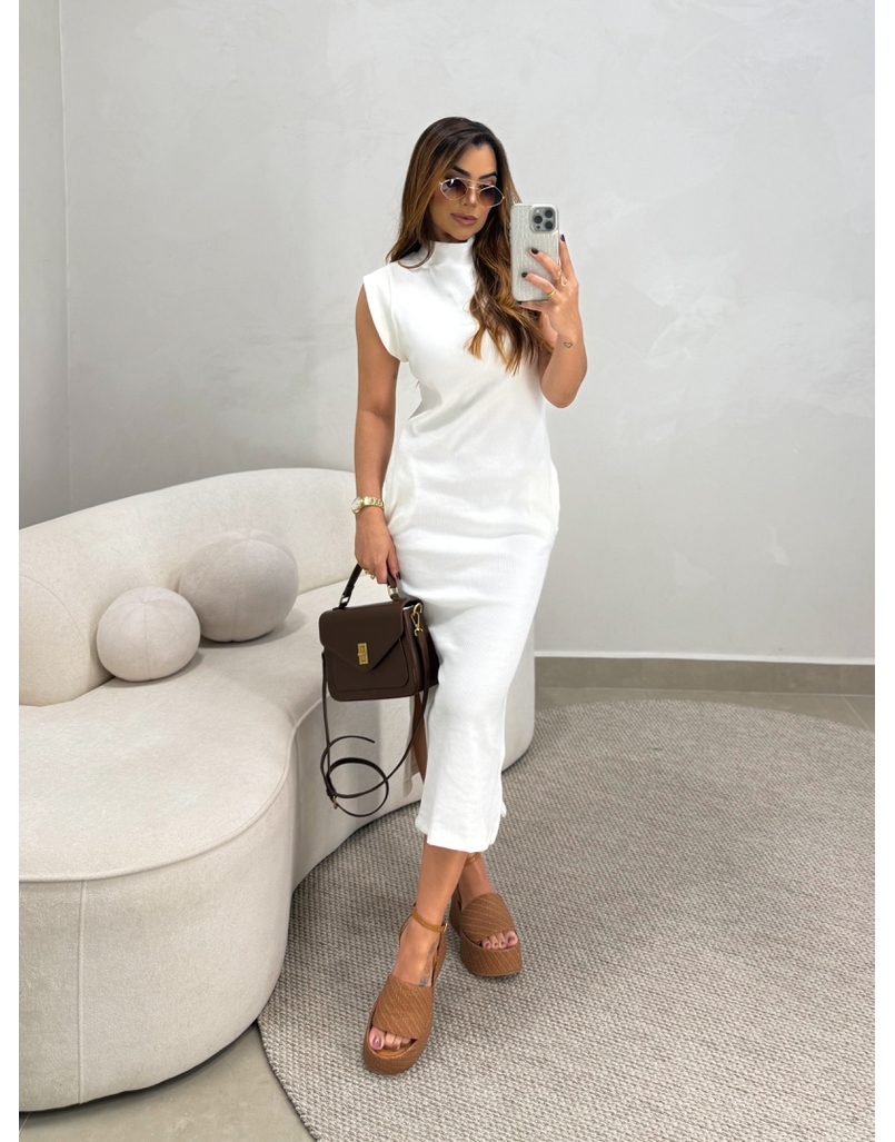 Vestido Canelado Muscle Tee Off