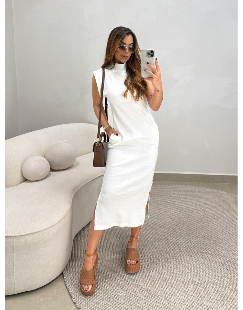 Vestido Canelado Muscle Tee Off