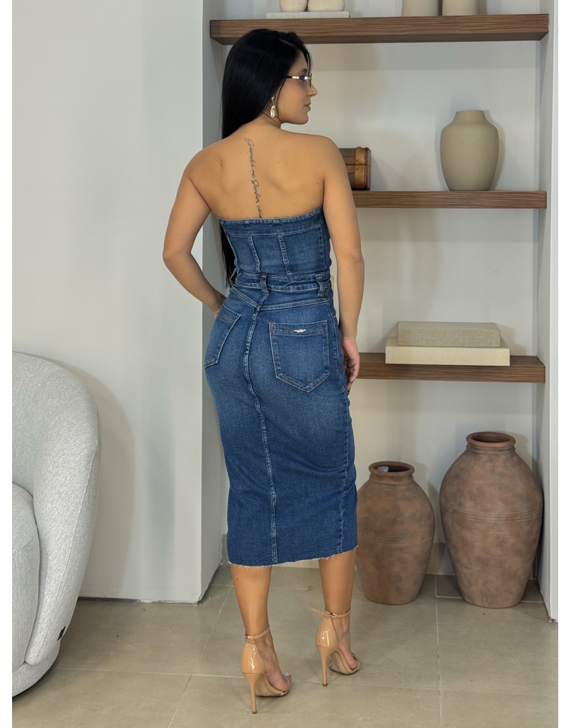 Vestido Midi Jeans 