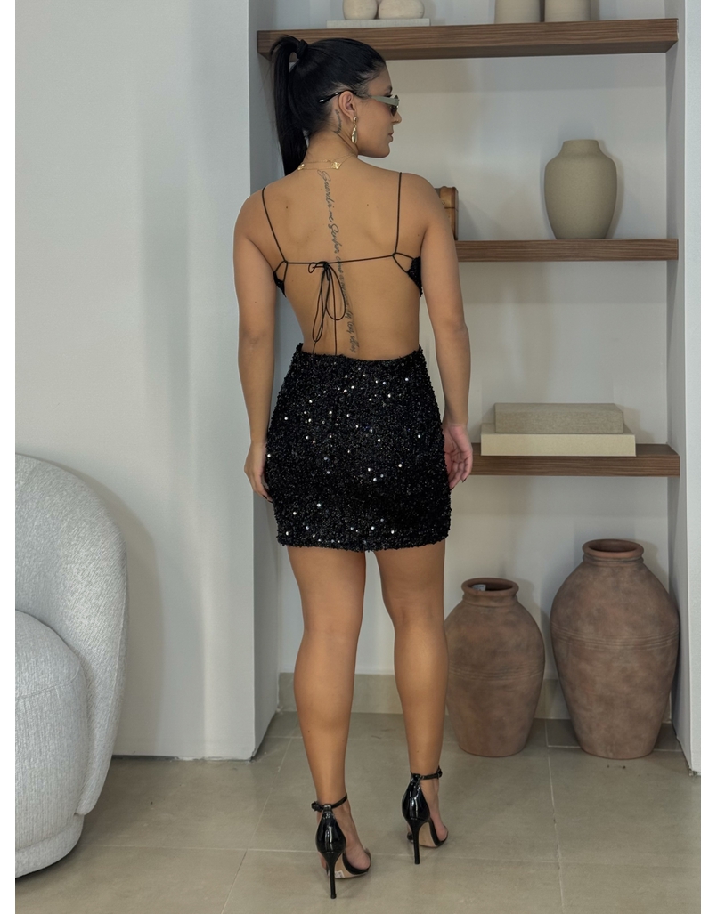 Vestido Paetê Suécia