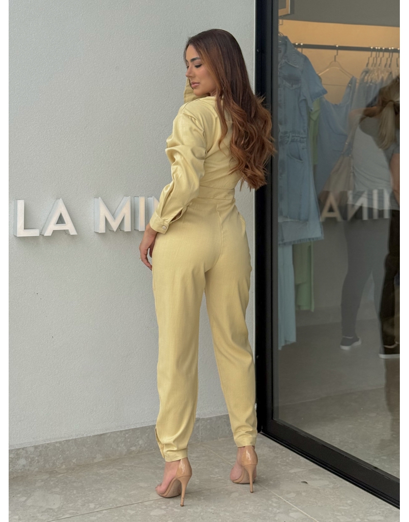 Macacão Manga Longa Bariloche Manteiga