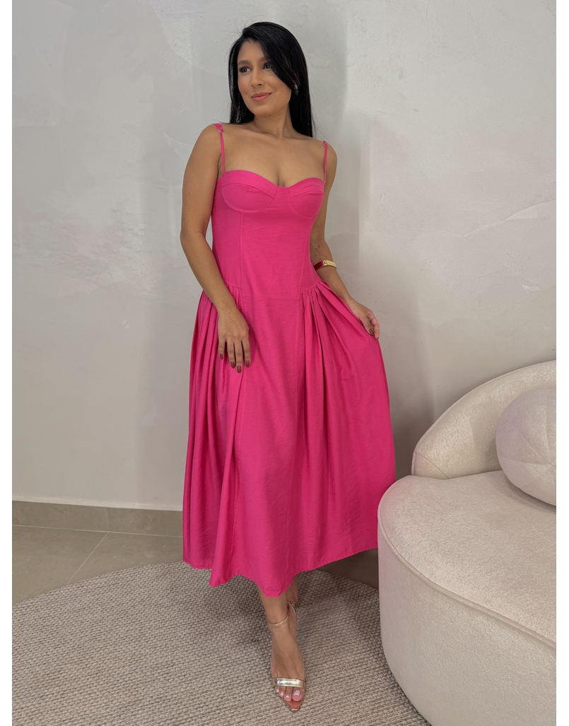 Vestido Meia Taça Turquia Pink