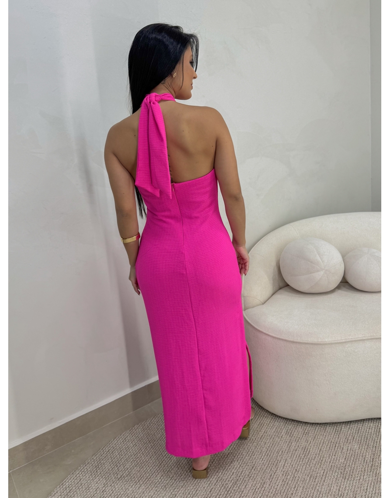 Vestido Longo Moly Pink
