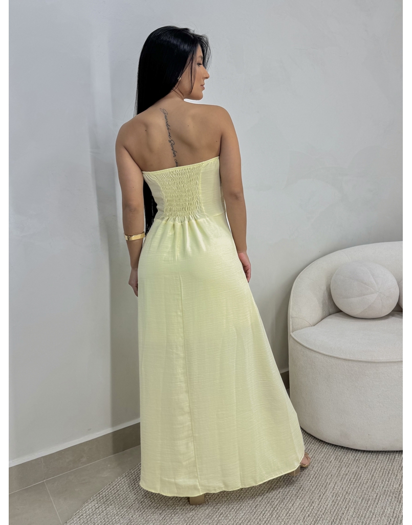 Vestido Tomara Que Caia Aline Amarelo