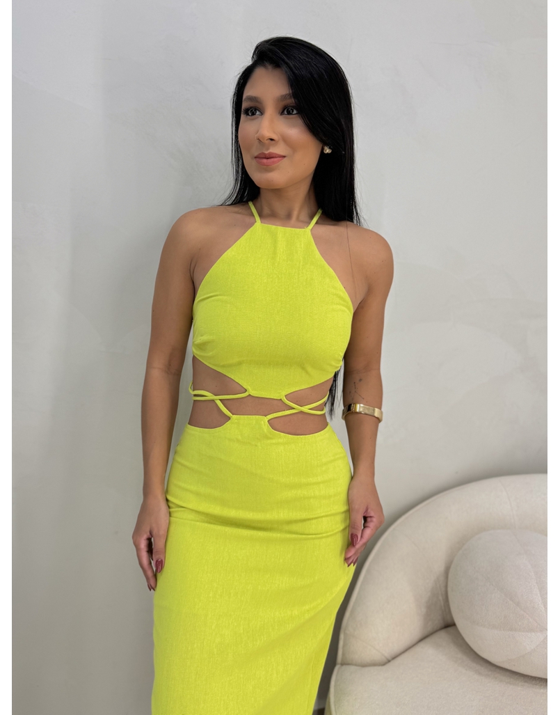 Vestido Midi Nápoles Verde