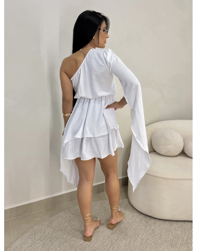 Vestido Nula Manga Becca Branco