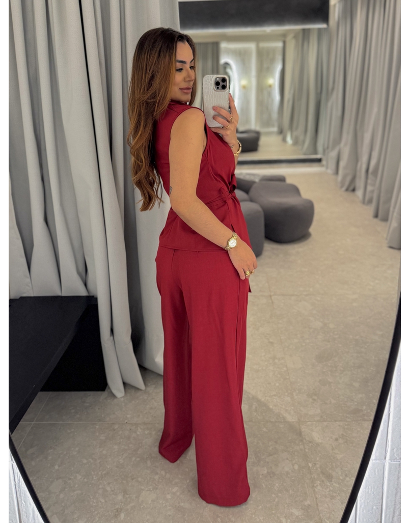 Conjunto Calça Bruxelas Cereja