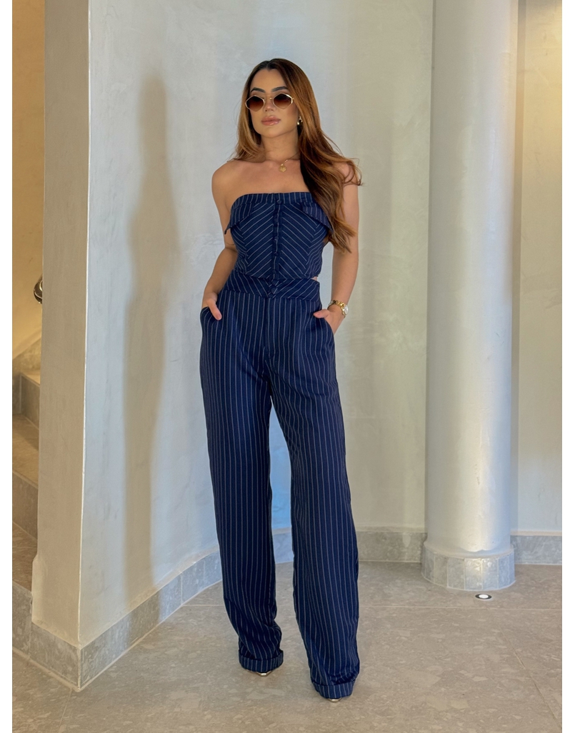 Conjunto Risca de Giz Marinho