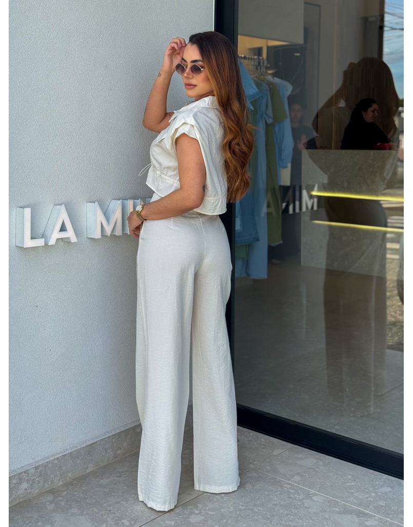 Conjunto Calça Natalia Areia