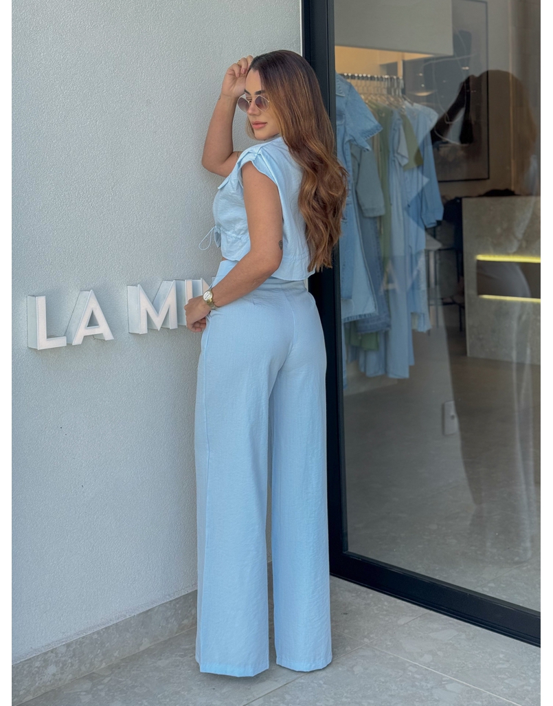 Conjunto Calça Natalia Azul