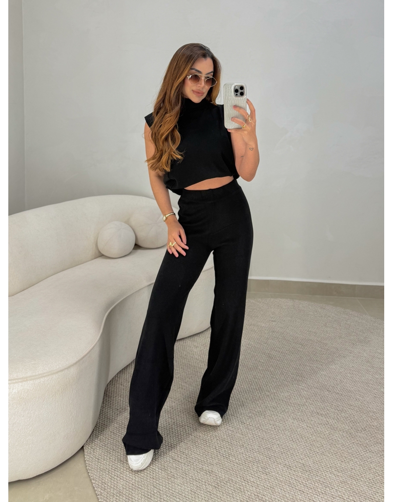 Conjunto Tricot Jamile Preto 