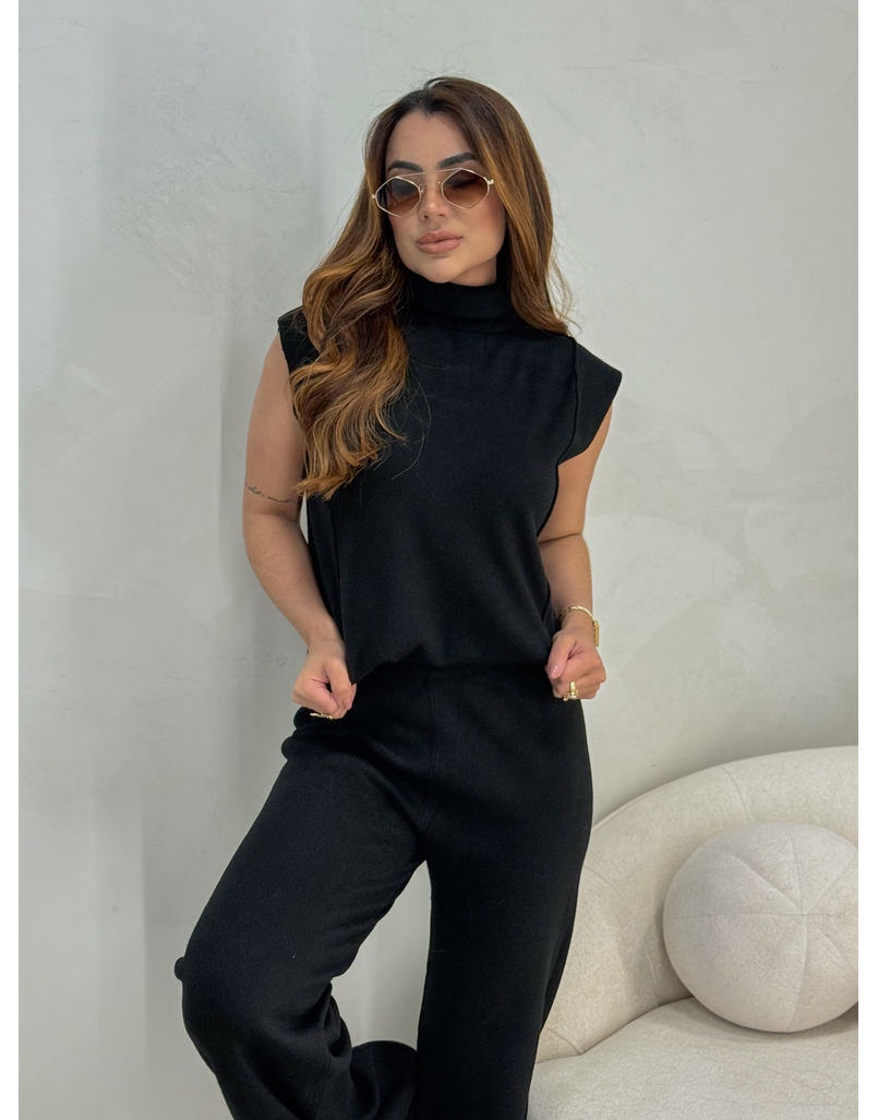 Conjunto Tricot Jamile Preto 