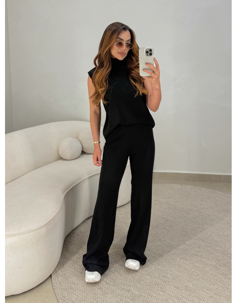 Conjunto Tricot Jamile Preto 