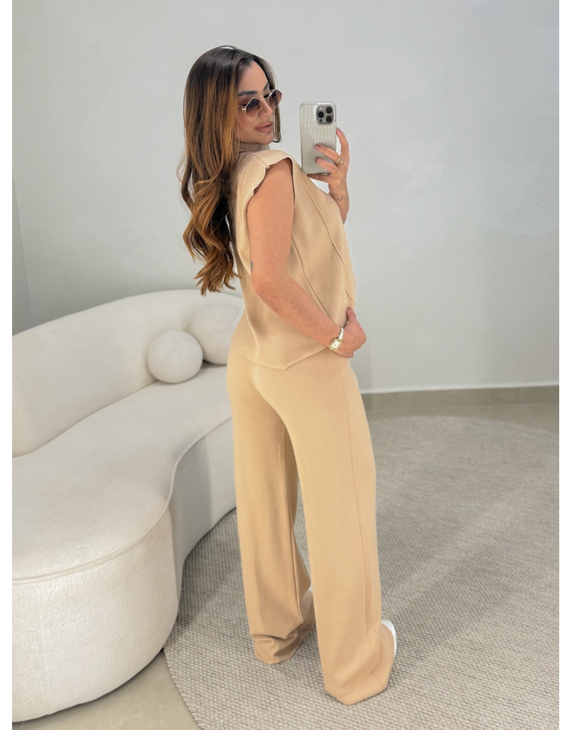 Conjunto Tricot Jamile Cappuccino