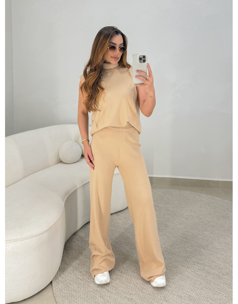 Conjunto Tricot Jamile Cappuccino