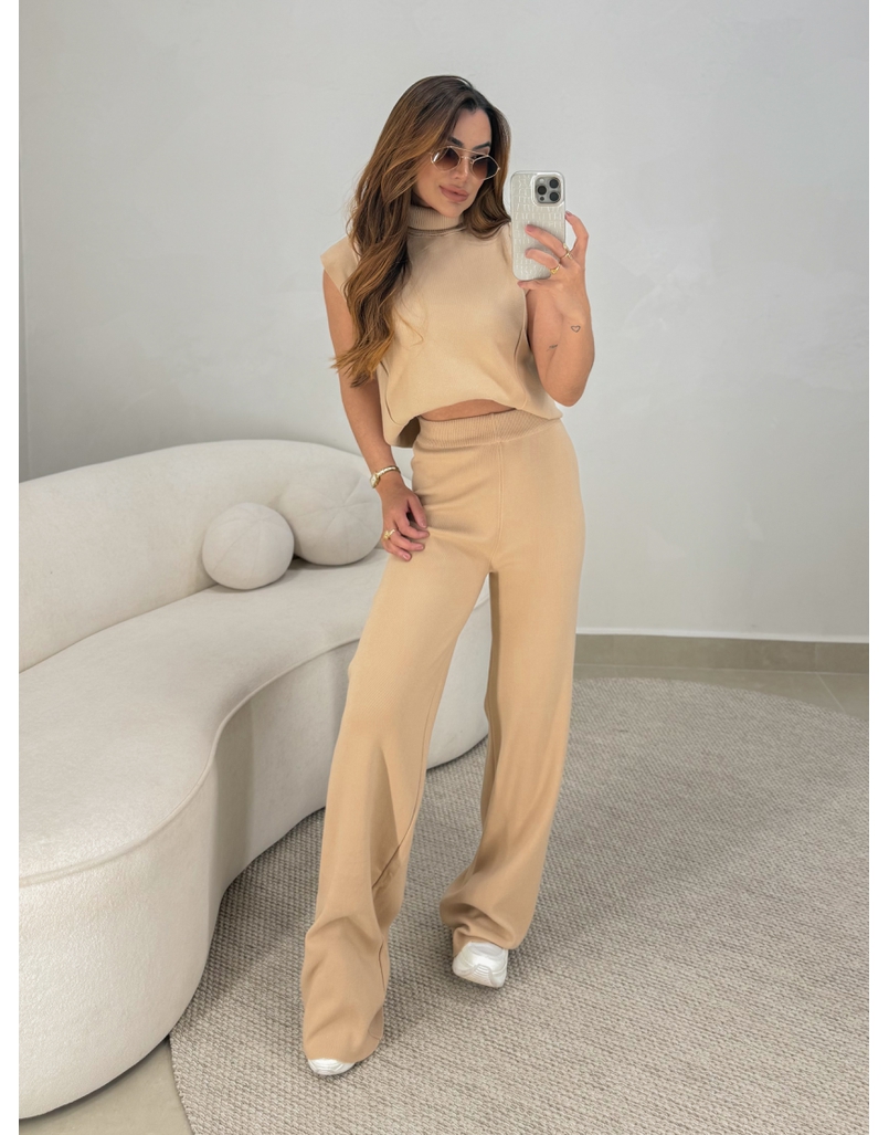Conjunto Tricot Jamile Cappuccino