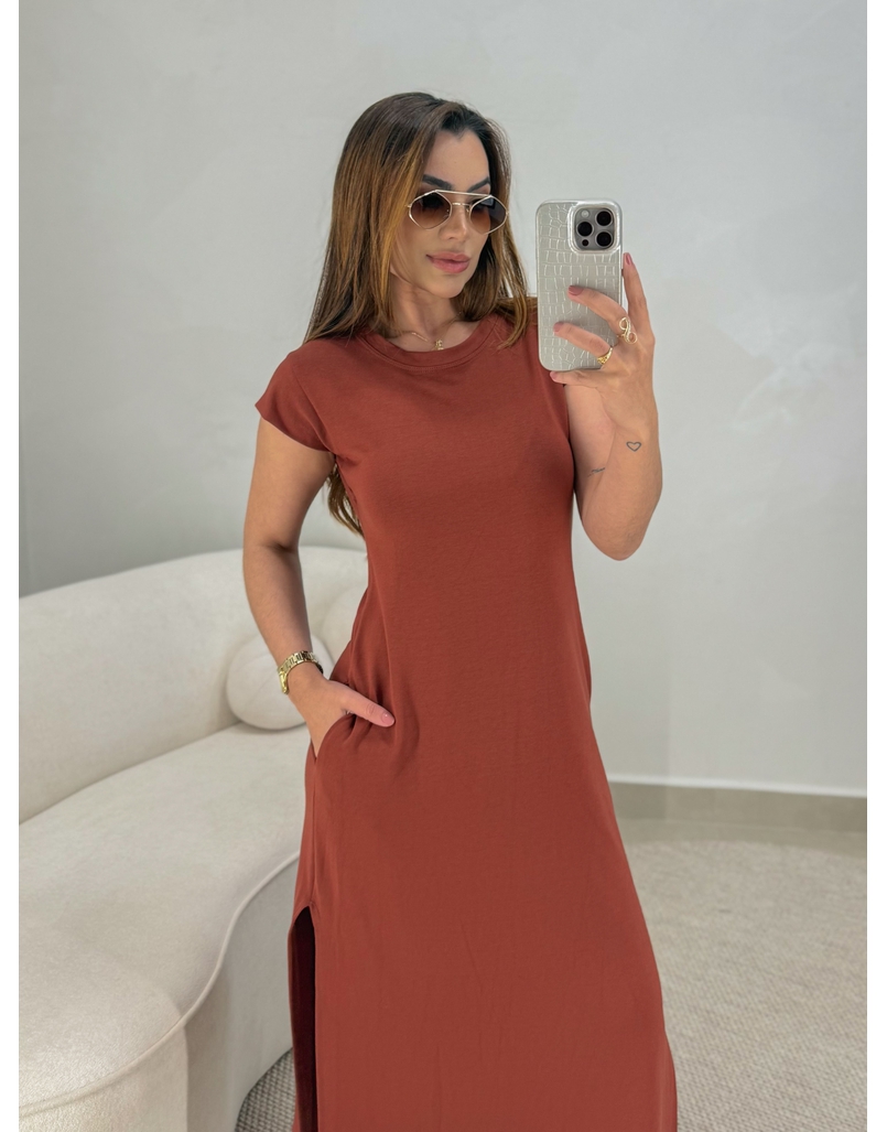 Vestido Muriel Telha