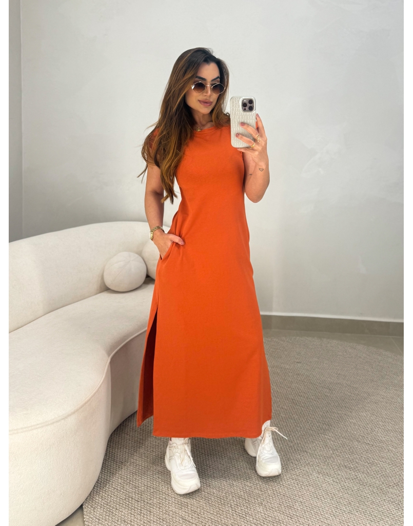 Vestido Muriel Laranja