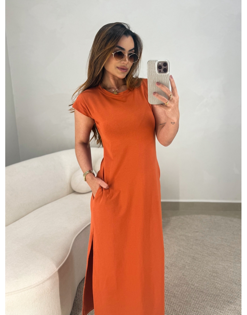 Vestido Muriel Laranja