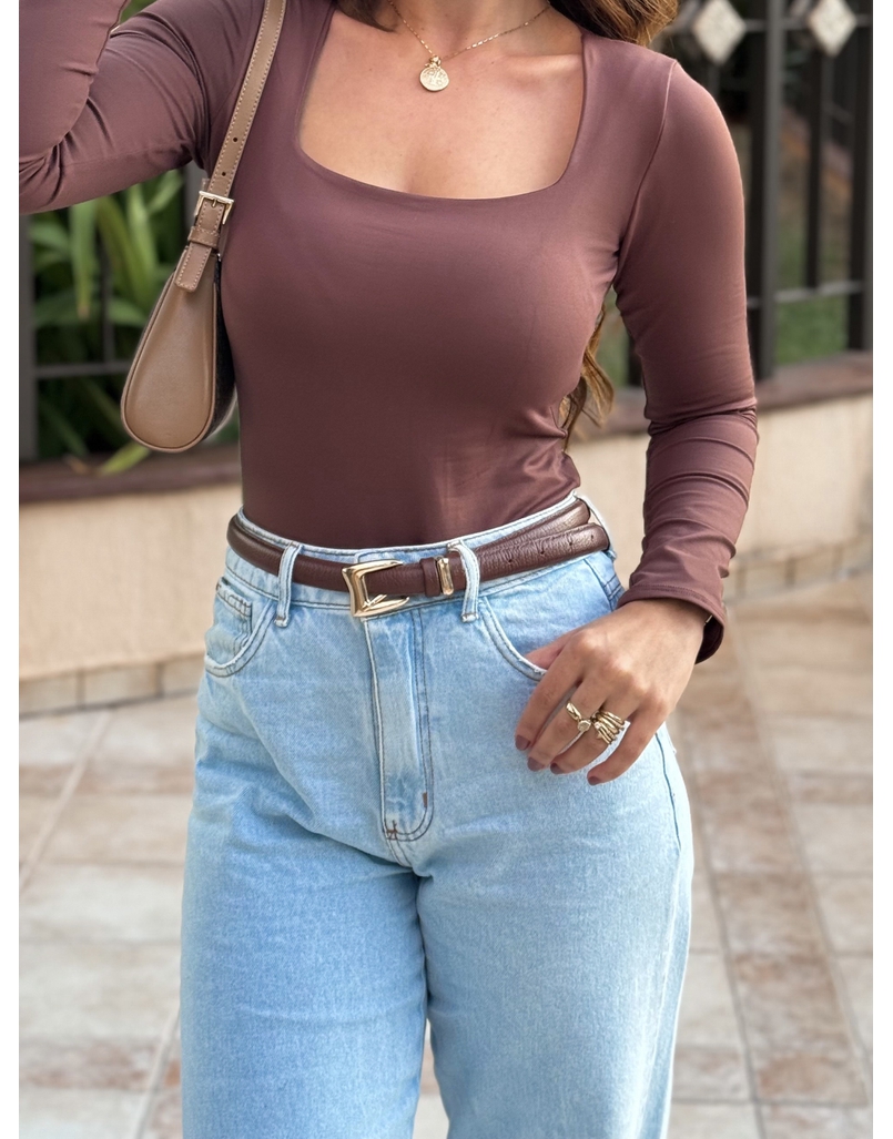 Cinto Couro Ari Café 