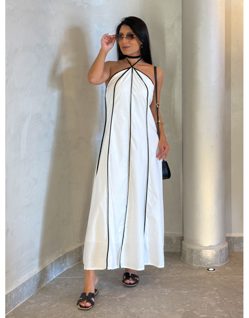 Vestido Frente Única Grécia Off