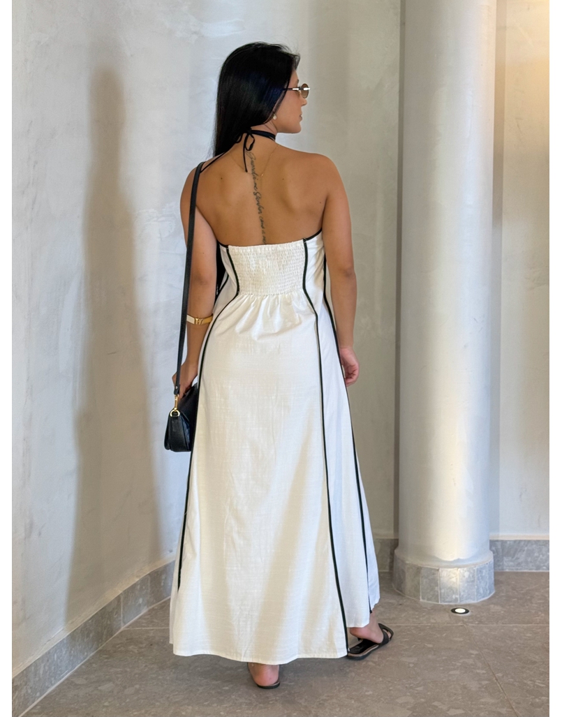 Vestido Frente Única Grécia Off