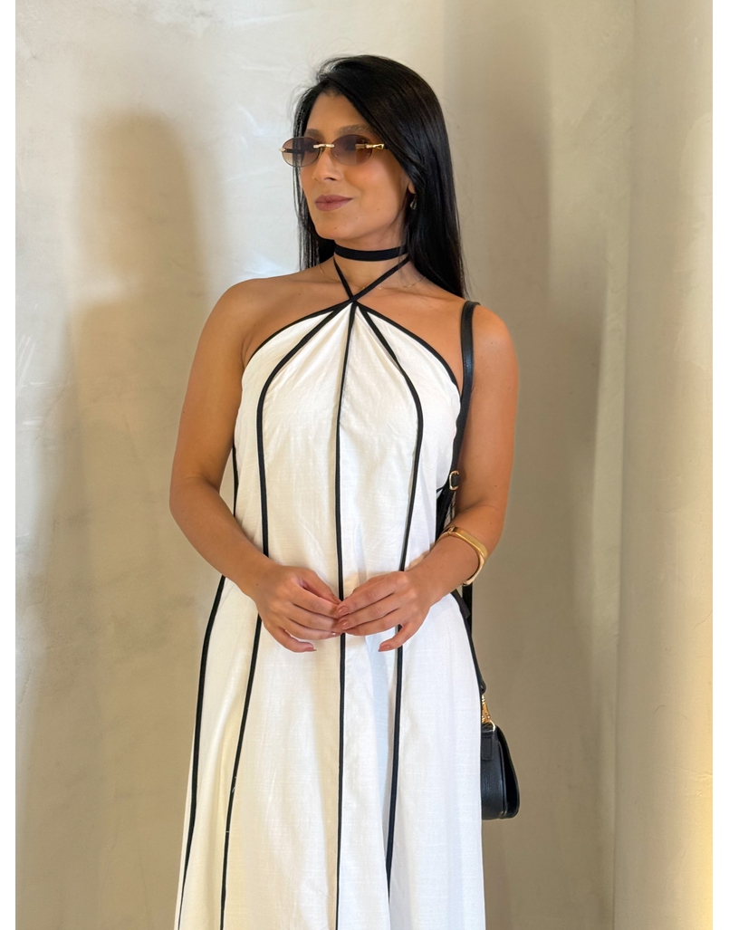 Vestido Frente Única Grécia Off