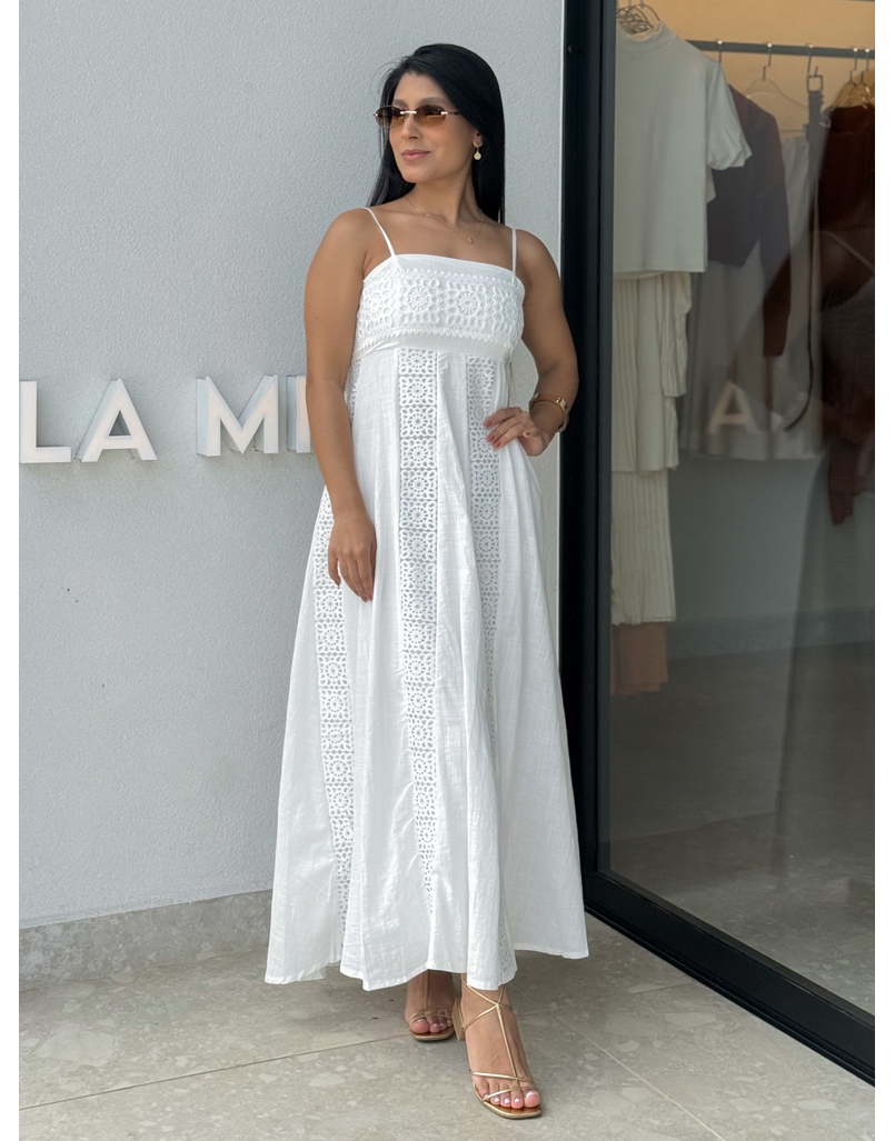 Vestido Laise Alcinha Madeline Branco