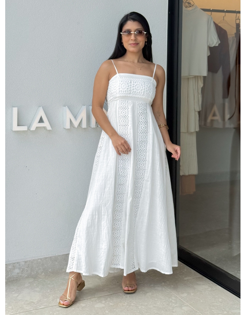 Vestido Laise Alcinha Madeline Branco