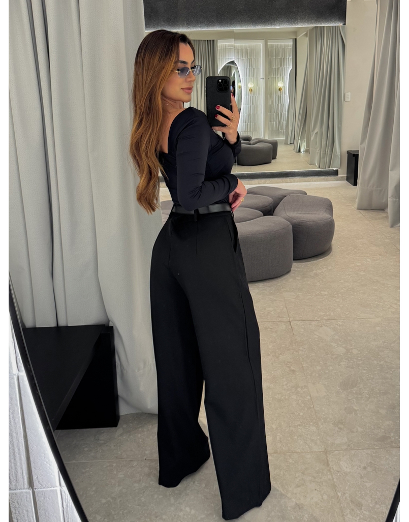 Calça Pantalona Beatriz Preta