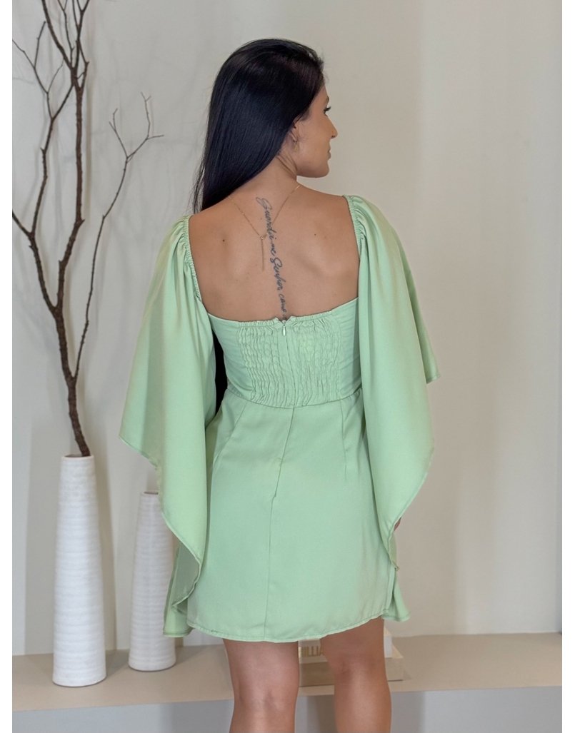 Vestido Meia Taça Denise Verde