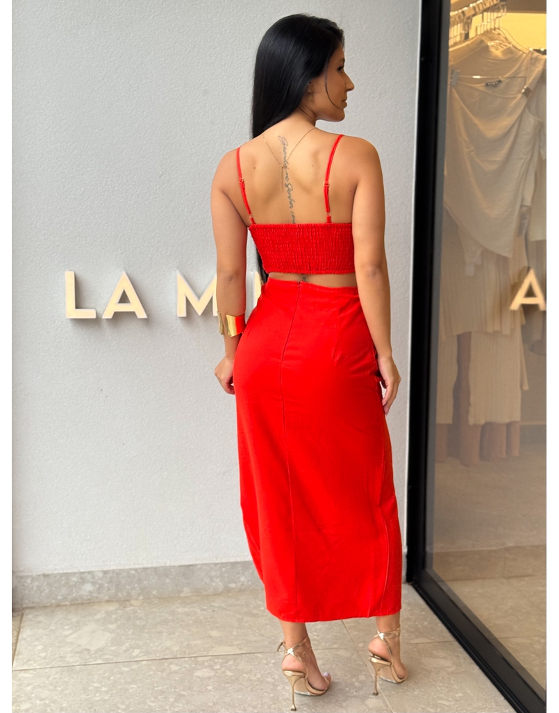 Conjunto Saia Anne Vermelho