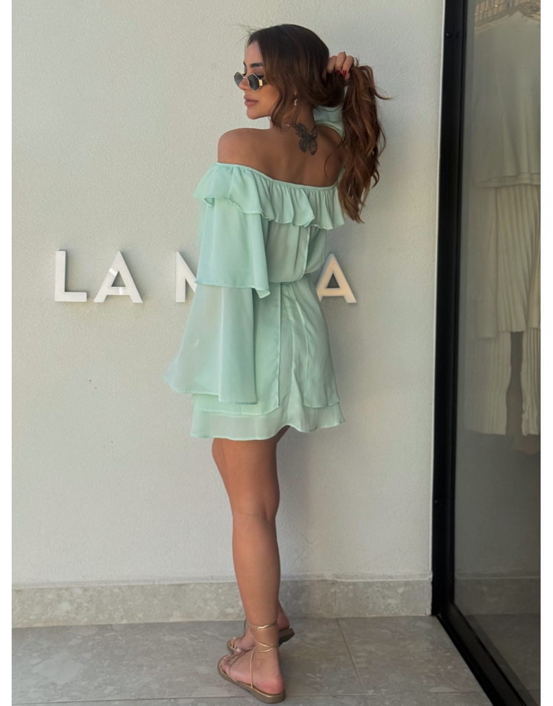 Vestido Musseline Maira Verde Menta