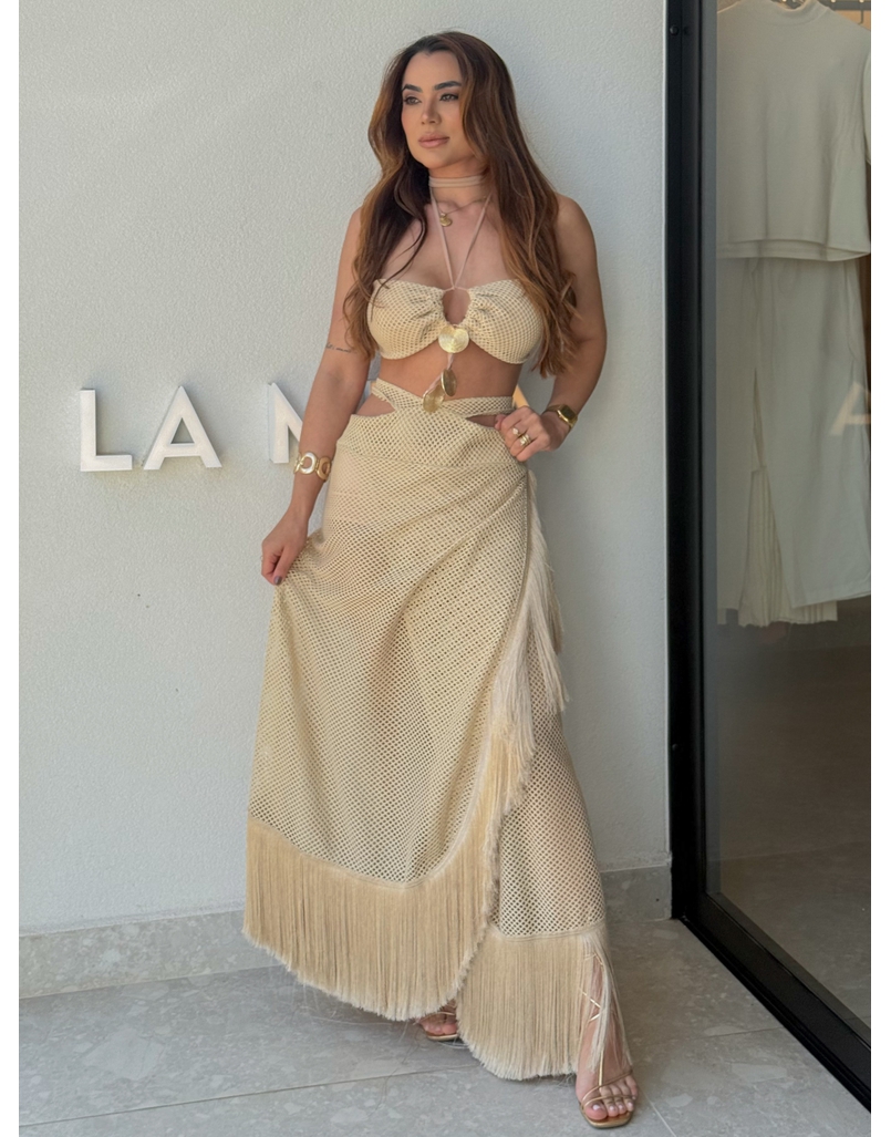 Vestido Sahara Areia