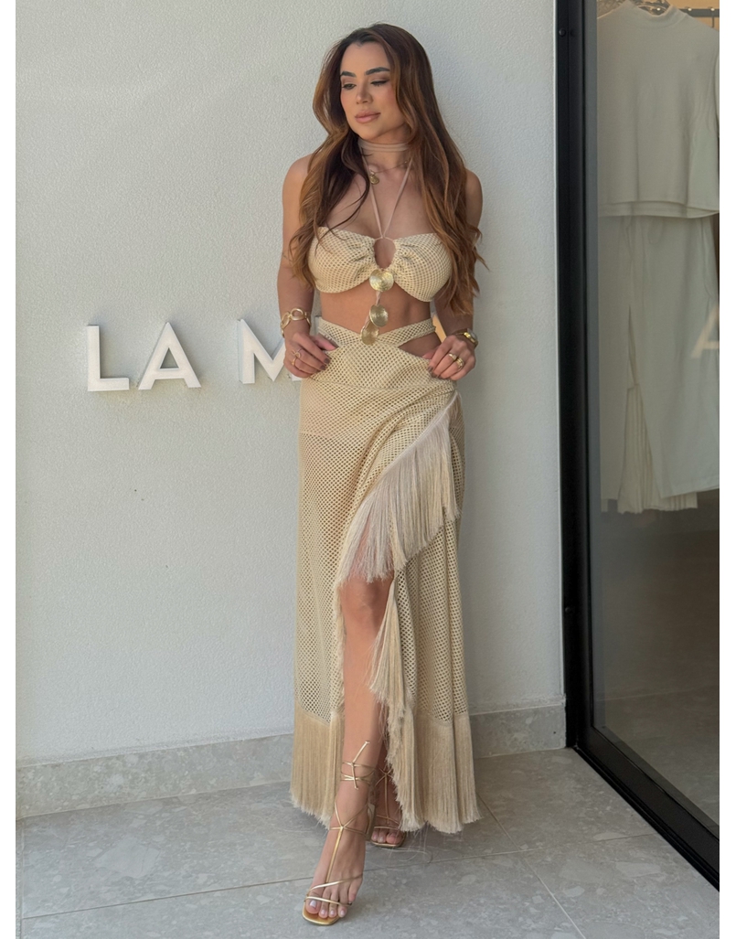 Vestido Sahara Areia