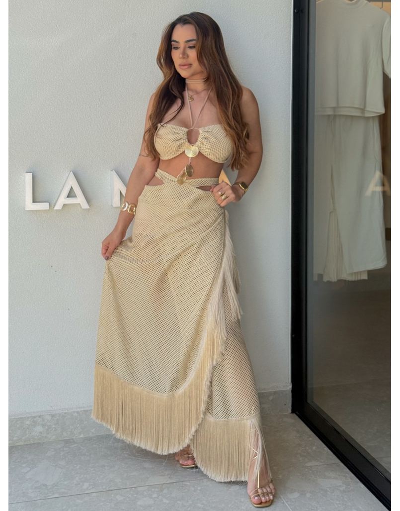 Vestido Sahara Areia