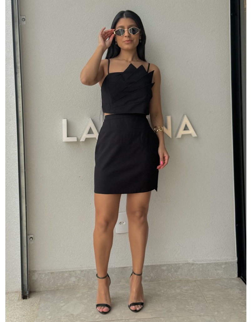 Conjunto Saia Moara Preto