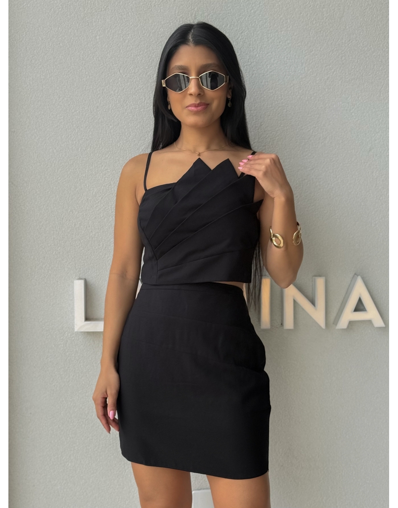 Conjunto Saia Moara Preto