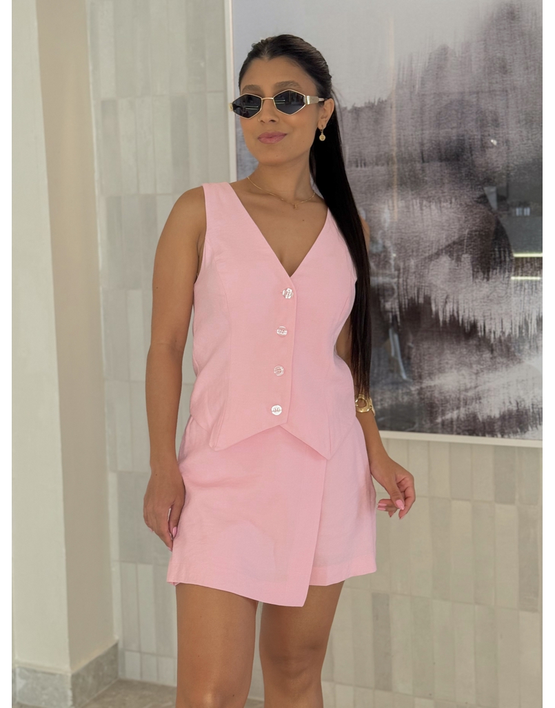 Conjunto Saia Carmela Rosa