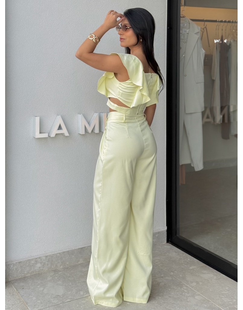 Conjunto Calça Isadora Amarelo