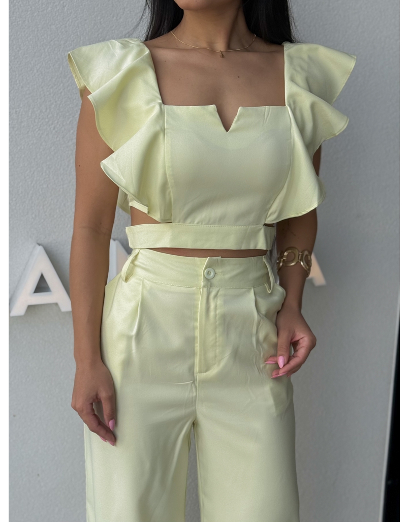 Conjunto Calça Isadora Amarelo