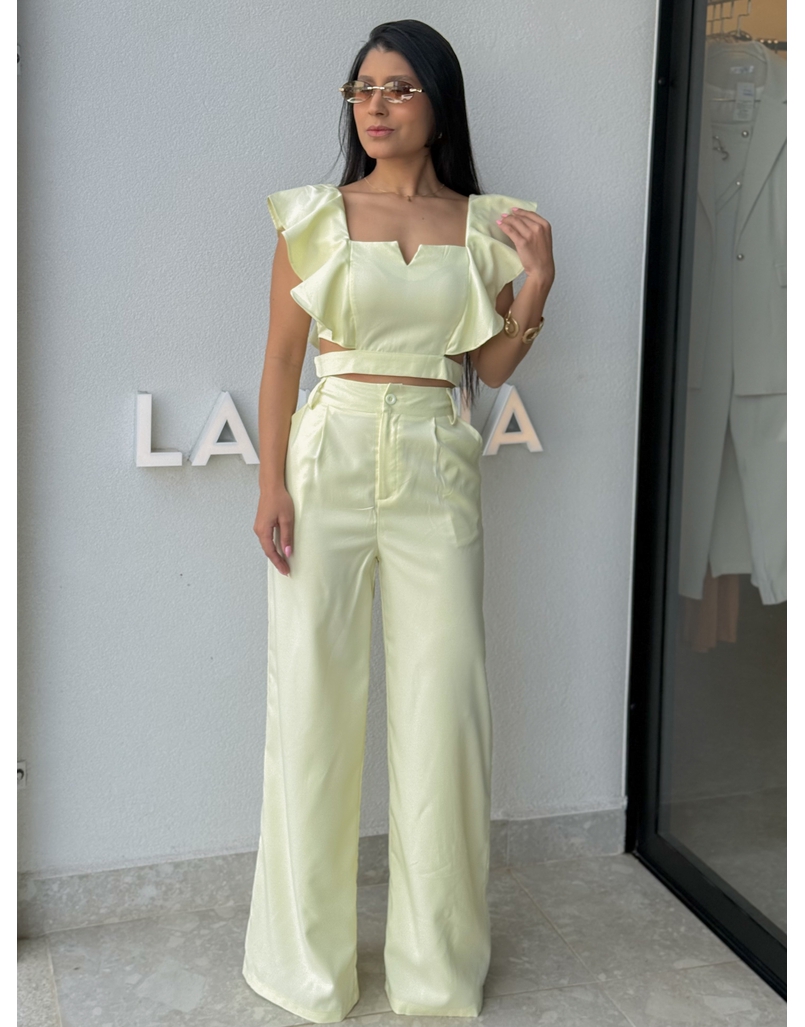 Conjunto Calça Isadora Amarelo