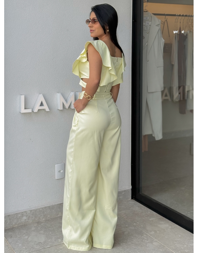 Conjunto Calça Isadora Amarelo